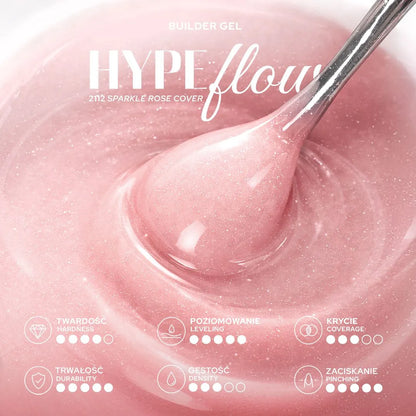 HYPE Flow Builder gel rosy sparkle