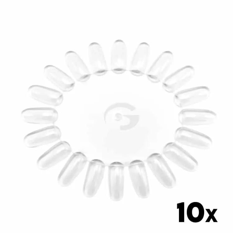10 transparante nagelwielen