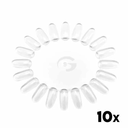 10 transparante nagelwielen