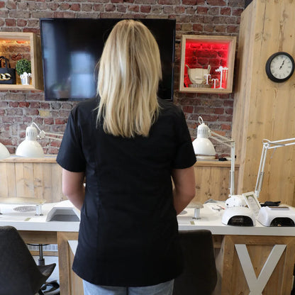 Nail stylist apron / tunic - black