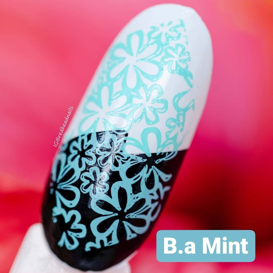 Vernis à tamponner vert menthe - Menthe