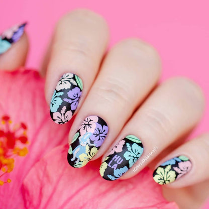 Stamping polish pink - An Orchidea