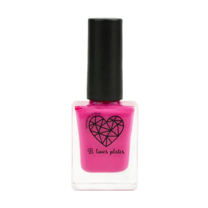 Roze stempellak met glitters