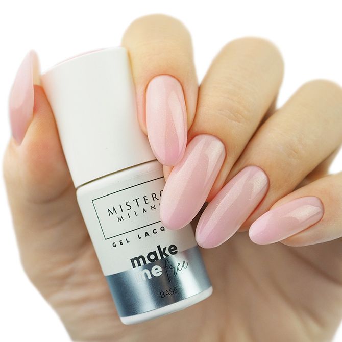 Undress me base coat deep pink - Hema vrij - Voorbeeld van het kleur op nagels