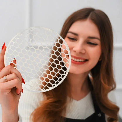 Honinggraat ventilatierooster – Wit