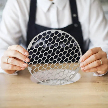 Honinggraat ventilatierooster – Zilver